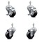 Service Caster 3.5 Inch Soft Rubber Wheel Swivel 3/8 Inch Threaded Stem Caster Brakes SCC, 2PK SCC-TS20S3514-SRS-381615-2-TLB-2 - alternate 4